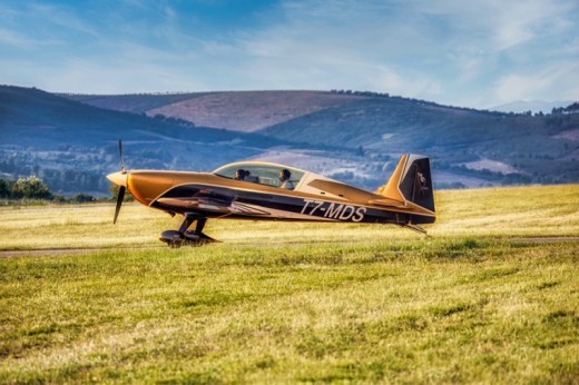 Kunstflugstunde in Montemor, Portugal