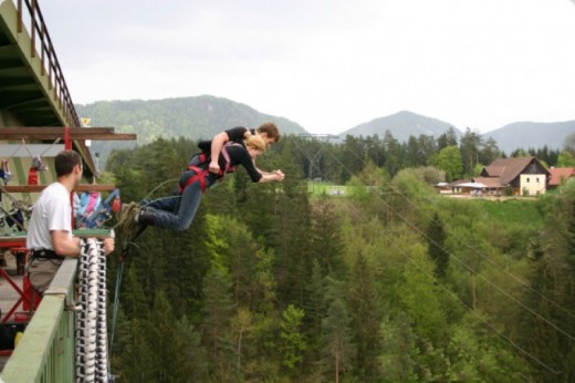 Tandem Bungysprung im Jauntal